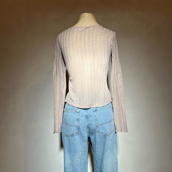 NATURAL LIFE Cream Long Sleeve Tee - Picture 3 of 8